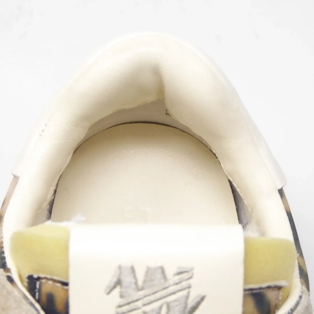 Steve Madden Womens Burst Sneakers Tan Leopard Print Lace Up 8.5M